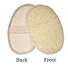 FENTI 3 Pack of Bath Exfoliator Mitt Loofah Pad, Exfoliating Scrubber, Shower Tool for Women & Men, White