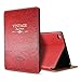 New iPad 9.7 2017 Case, Miniko(TM) Old Book Style Classic Vintage Case Cover Premium PU Leather Smart Folio Protective Case Auto Sleep Wake Slim Fit Multi Angle Stand for Apple iPad 9.7 2017 ( Red)
