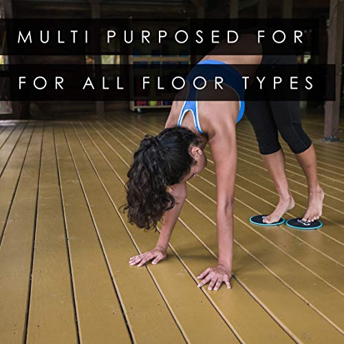 Live Infinitely Core Sliders - Dual Sided Fitness Sliders for Hardwood Or Carpeted Surfaces - Ideal for Ab & Core Workouts - Includes eBook of Exercises & Workouts (Rose Gold)