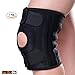 Lar DrOk Knee Brace,Breathable Neoprene Open Patella Knee Support,Non-Slip Adjustable Knee Sleeve with Straps - Injury Recovery Knee Brace Comfort One Size