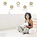 Sleep Yoga Dual Position Neck Design, Hypoallergenic, Ergonomically Designed Cervical Pillow to Help Improve Posture, Flexibility, and Sleep Quality, Medium Soft, White