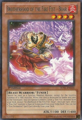 Yu-Gi-Oh! - Brotherhood of the Fire Fist - Boar (JOTL-EN026) - Judgment of the Light - Unlimited Edition - Rare