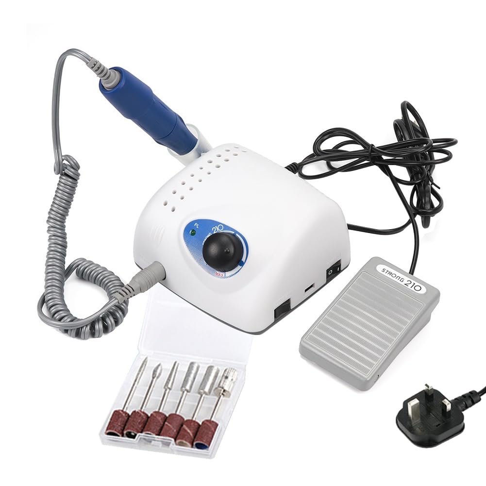 Inscrip 65W 35000RPM Electric Nail Drill Machine, 210+105L Model, Plastic+ABS Material, Ideal for Manicure, Pedicure, Salon & Home Use