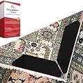 Rug Grippers for Hardwood and Tile Floors 12 Pcs; 3 Layers Design. Latest Adhesive Made Only for Rugs. Best Wide Anti Curling Rug Stopper; Keeps Rug Safe and Corners Flat. Non Slip Rug Pad. Rug Anchor