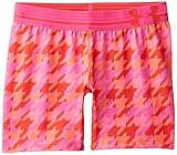 Under Armour Youth Girls' 5-Inch Printed Shorty, Pomegranate/Rebel Pink/Rebel Pink, X-Large