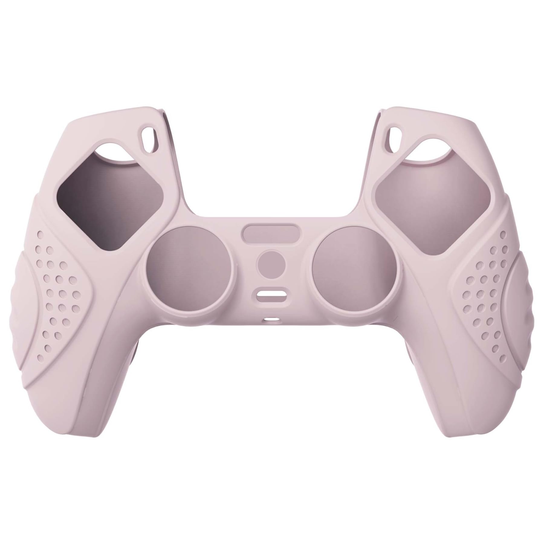 eXtremeRate PlayVital Guardian Edition Cherry Blossoms Pink Ergonomic Soft Anti-Slip Controller Silicone Case Cover for ps5, Rubber Protector Skin with White Joystick Caps for ps5 Controller