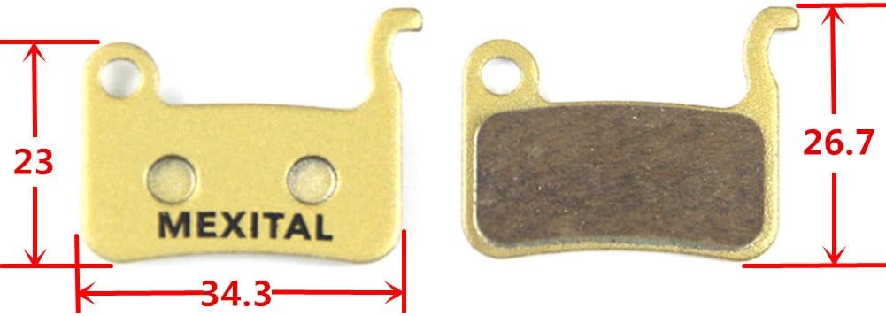 MEXITAL 2 works Sintered Disc Brake Pads fit for Shimano LX M585 Deore M505 M535 M545 M595 M596 Hone M601 SLX M665 XT M765 M775 M776 SAINT M800 XTR M965 M966 M975 BR-R505 S501 S500 T665 T605 MXTS03-2 - Image 3