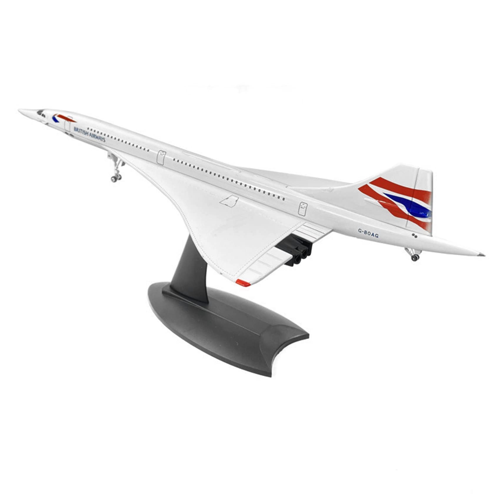 Smallterm 1/200 Concorde Supersonic Passenger Aircraft Air British Airways Model for Static Display Collection