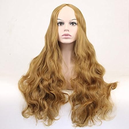 Wiged Light Brown Medium Large Wavy Long Curls Matt Long Hair