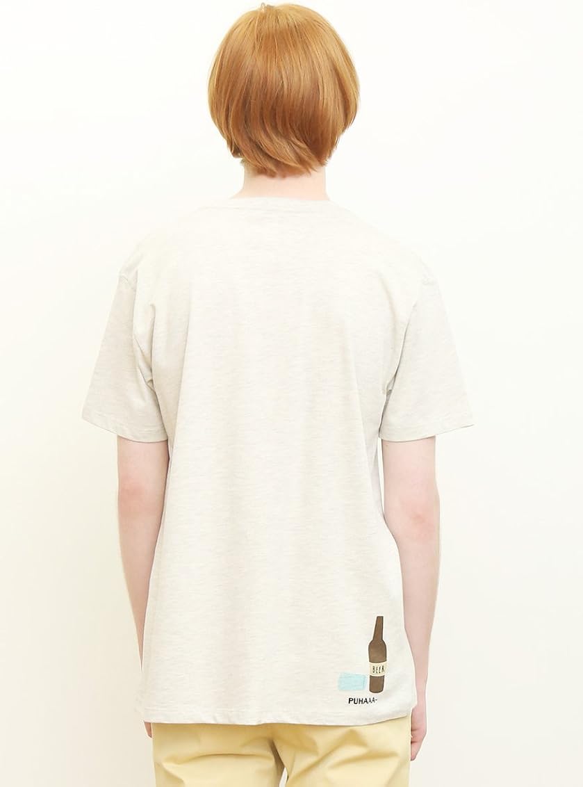 Amazon グラニフ Graniph ベーシック Tシャツ ゴホウビビア ヘザーナチュラル L Tシャツ カットソー 通販