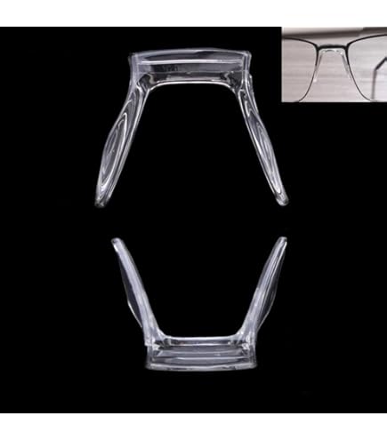 Nose Pads For Glasses 4-Pack Silicone Anti-Slip & Sunglasses - U-Shaped Stick-On Adhesive Push In Nose Pads - Foto 8