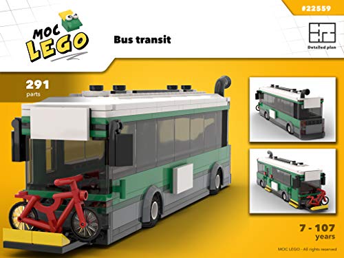 Bus Transit (Instruction Only): Moc LEGO por Bryan Paquette