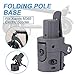 Konesky Folding Pole Base Folding Hook Rod Replacement for Xiaomi Mijia M365 Electric Scooter, Foldable Handle Connector Adaptor Spare Parts for M365 Electric Kickscooter