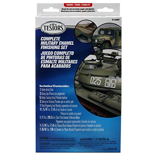 Testors Flat Finish Enamel Paint Set