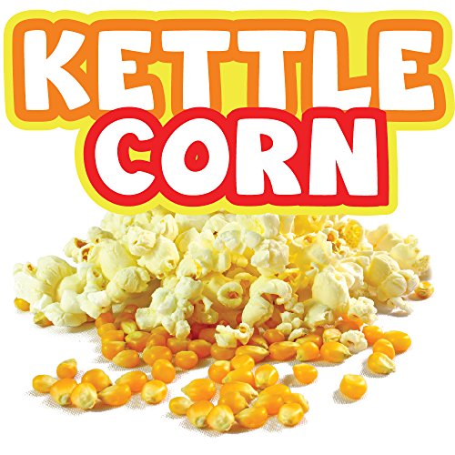 Kettle Corn 36" Concession Decal Sign cart Trailer Stand Sticker Equipment