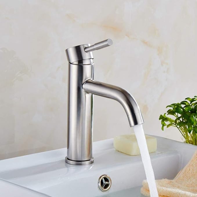 Lavabo de acero inoxidable sin grifo Grifo de agua Grifo de cocina