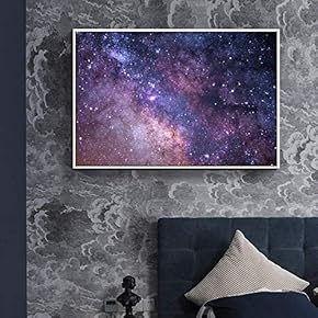 Floating Framed for Living Room Bedroom Galaxy Star...