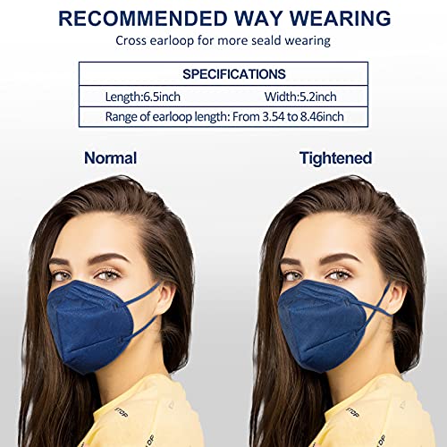 HUHETA KN95 Face Mask 20 Packs, 5 Layer Safety Mask with Elastic Ear