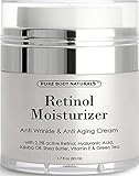 Crema Retinol Para La Piel - Con Vitamina C y Acido Hialuronico - Mejor Suero Antiarrugas y Antienvejecimiento