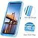 Coolden Floating Glitter Case for Galaxy S8 Plus, Luxury Sparkle Bling Quicksand Cover Shockproof Bumper Dual Layer Anti-Drop PC Frame TPU Back for Samsung Galaxy S8 Plus (Blue)