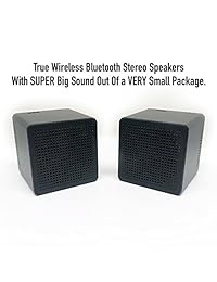Altavoces Bluetooth inalámbricos: True Individual portátil TWS Mini estéreo micrófono dual Big Super Bass Micrófono al Aire última intervensión par para iPhone  Android Samsung Galaxy Nexus portátiles, Mac, PC, tabletas, smartphones Echo