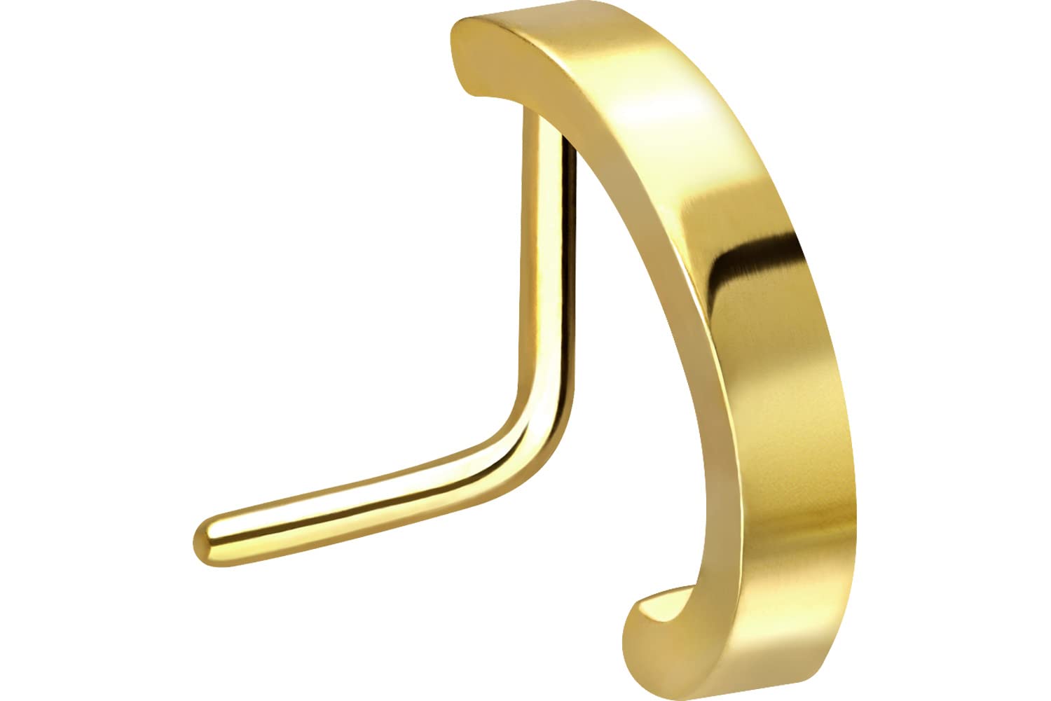 Piercingline Surgical Steel Nose Stud Nose Piercing 0.8 mm gold-coloured