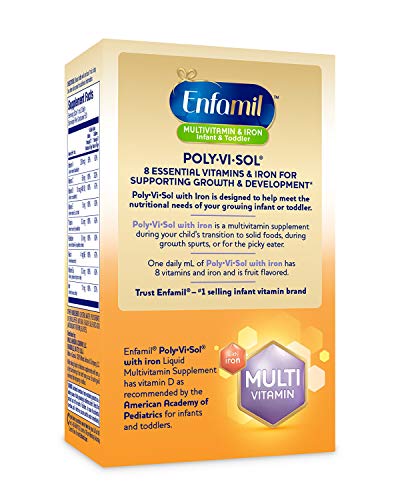 ENFAMIL POLY-VI-SOL MULTIVITAMIN SUPPLEMENT DROPS WITH IRON 50 ML (PACKS OF 3)