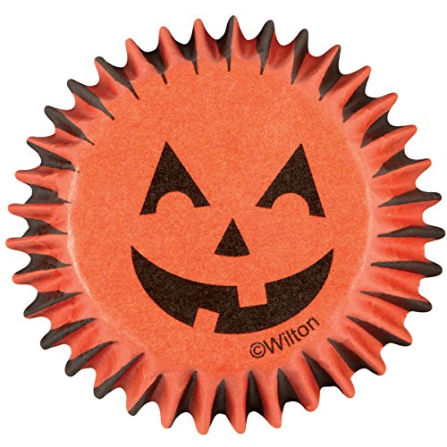 Wilton Baking Cups, Mini, Jack-O-Lantern, 100-Pack
