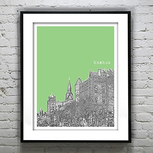 Nashua New Hampshire Art Print Poster - Nashua, NH - Item S7004
