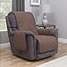 Furniture Fresh Waterproof Recliner Armchair Protector | Microfiber Slipcover | Premium Elastic Stay-Put Strap | Cover Protects from Dogs & Other Pets (Recliner, up to 23