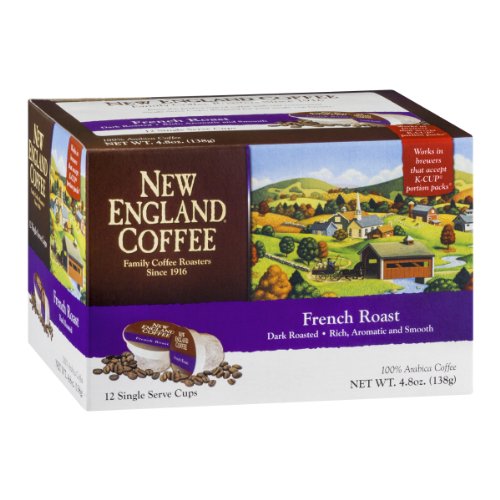 New England Coffee French Roast Single Serve Cups - 12 CT