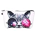 Frcolor Makeup Pouch Printing Storage Bag for Purse Travel Cosmetic Makeup Bag (Cat)