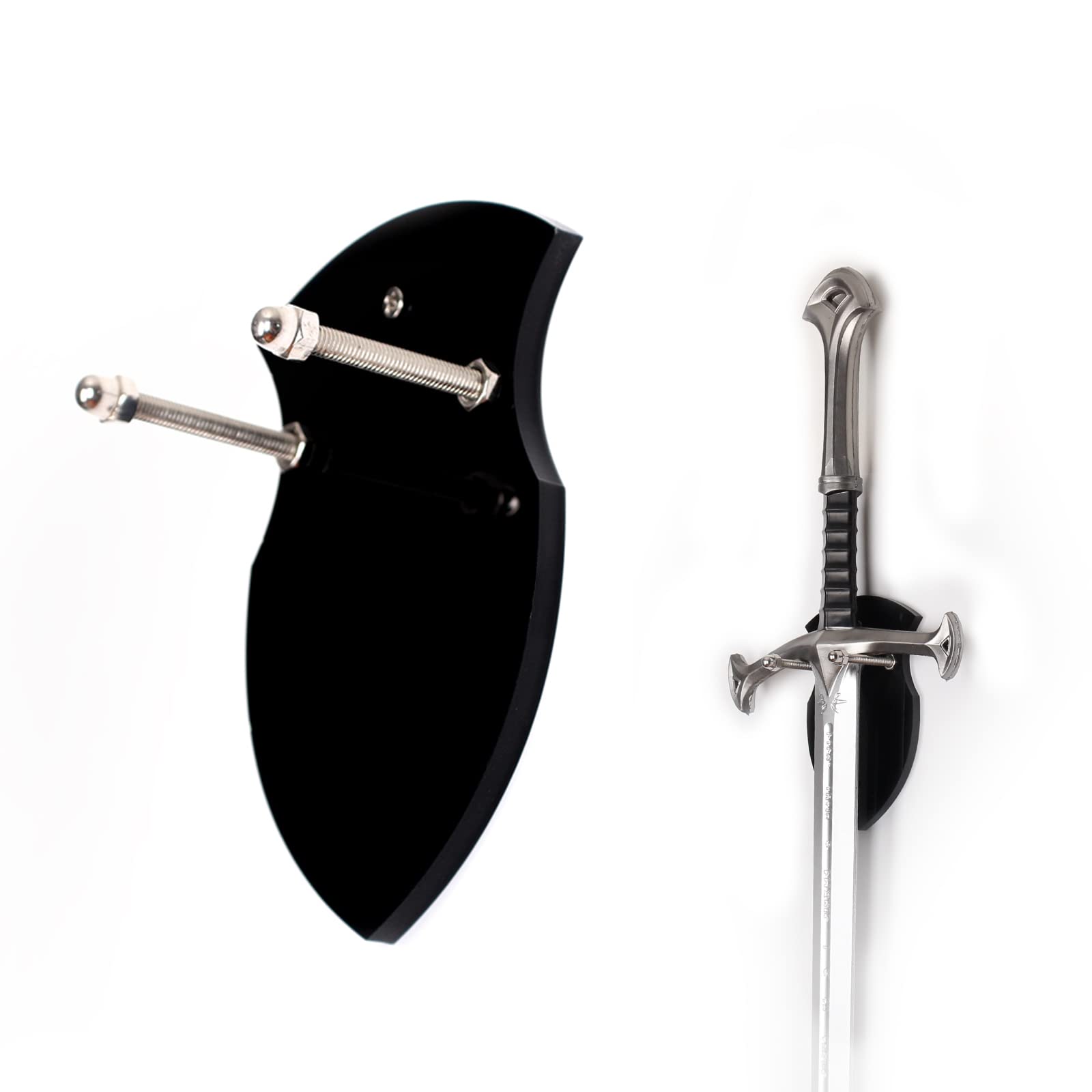 WANLIAN Katana Sword Holder - Wall Mount Acrylic Medieval Knight Sword Stand Display Plaque