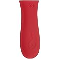 Lodge Silicone Hot Handle Holder - Red Heat Protecting Silicone Handle for Lodge Cast Iron Skillets with Keyhole Handle