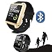 [Prime] U8 Bluetooth V4.0 Bluetooth Wrist Smart Watch WristWatch UWatch for IOS Android iPhone 4/4S/5/5C/5S Samsung S2/S3/S4/Note 2/Note 3 HTC Sony Blackberry (Gold)