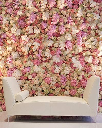 Bureze 1m 1m Custom Artificial Flower Wall Panel Backdrop Wedding Decor Flower Wall Art For Hotel Christmas Decor Silk Flower Wall Row Amazon Co Uk Kitchen Home