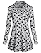 Miusey Lightweight Pullover, Women Lapel Neck Casual Top Flowy Hem Soft Surrounding Stretchable Comfort Office Easy Fit Comfy Classy Gorgeous Tunic Sweatshirt Fashionable Activewear Grey L