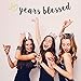 LINGTEER 20 Years Blessed Black and Gold Glitter Bunting Banner 20 Years Old Happy 20th Birthday Anniversary Party Decorations.