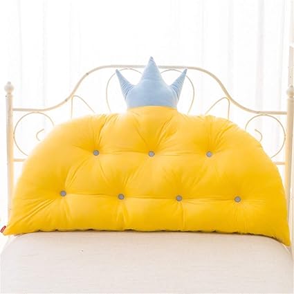 Crown Velvet Soft Pack Headrest Pillow Bed Back Cushion Pillow