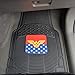 BDK Warner Bros DC Comics Classic Wonder Woman Car Accessories - Heavy Duty Rubber Floor Mats - Custom Fit, No-Slip Grip, All Weather, 3pc Set 2 Front Car Mats 27 x 18 in, 1 Rear Liner 18 x 58 in