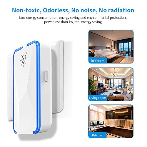 Eradream Electronic Ultrasonic Pest Repeller,Pest Control Repellent Plug in,Pest Reject Insects Defender for Ants Mosquitoes Mice Spiders Rats Bugs Roaches Rodent Non-Toxic(2 Pack)