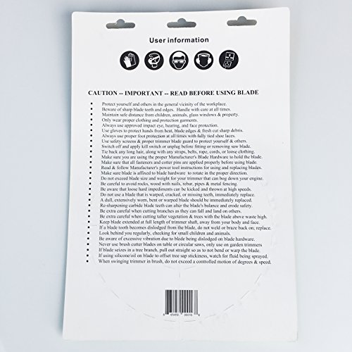 Renegade Blade 1 Blade 8"-56t Razor/Hybrid - Combo Specialty - GS1 Barcode Shelf Hanging Blister Pack - Carbide Brush Cutter Weed Eater Blades, 203mm Diameter - Thumbnail 3