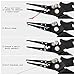 KastKing Cutthroat 7 inch Fishing Pliers, 420 Stainless Steel Fishing Tools, Saltwater Resistant Fishing Gear, Tungsten Carbide Cutters, 7'' Split Ring Nose, Black