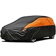 GUNHYI Hatchback Car Cover for Automobiles All Weather Waterproof, Universal Fit Kia Rio, Toyota Yaris, Honda Fit, Mitsubishi Mirage, Chevrolet Bolt EV/Sonic, Mini Cooper 2-Door/4-Door etc.