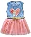 Baby Girls Child Princess Party Dress Clothes Kid Summer Denim Jeans Dress Skirt