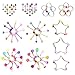 BodyJ4You 120PC Body Piercing Jewelry Aftercare Dead Sea Salt 14G 16G Belly Ring Tongue Nose Tragus Lip Eyebrow Steel