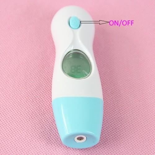 ZCSMg 4 In 1 Baby Thermometer LCD Display Digital Forehead Ear Fever Thermometer for Kids Infants (Blue)