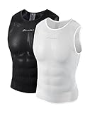 Przewalski Men's Sleeveless Cycling Undershirt Quick Dry Bike Base Layer Vests Breathable Tops Bicycle Clothing