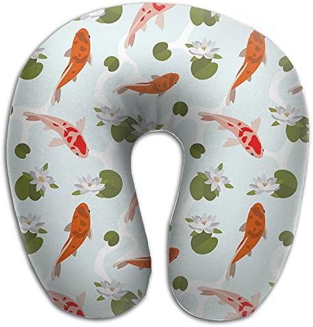 U Neck Travel Pillow Lake Carp Rest Airplane Office Sleeping Soft U Shape
