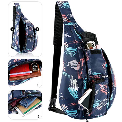 Kamo Sling Backpack - Rope Bag Crossbody Backpack Travel Multipurpose Daypacks for Men Women Lady Girl Teens - Thumbnail 3